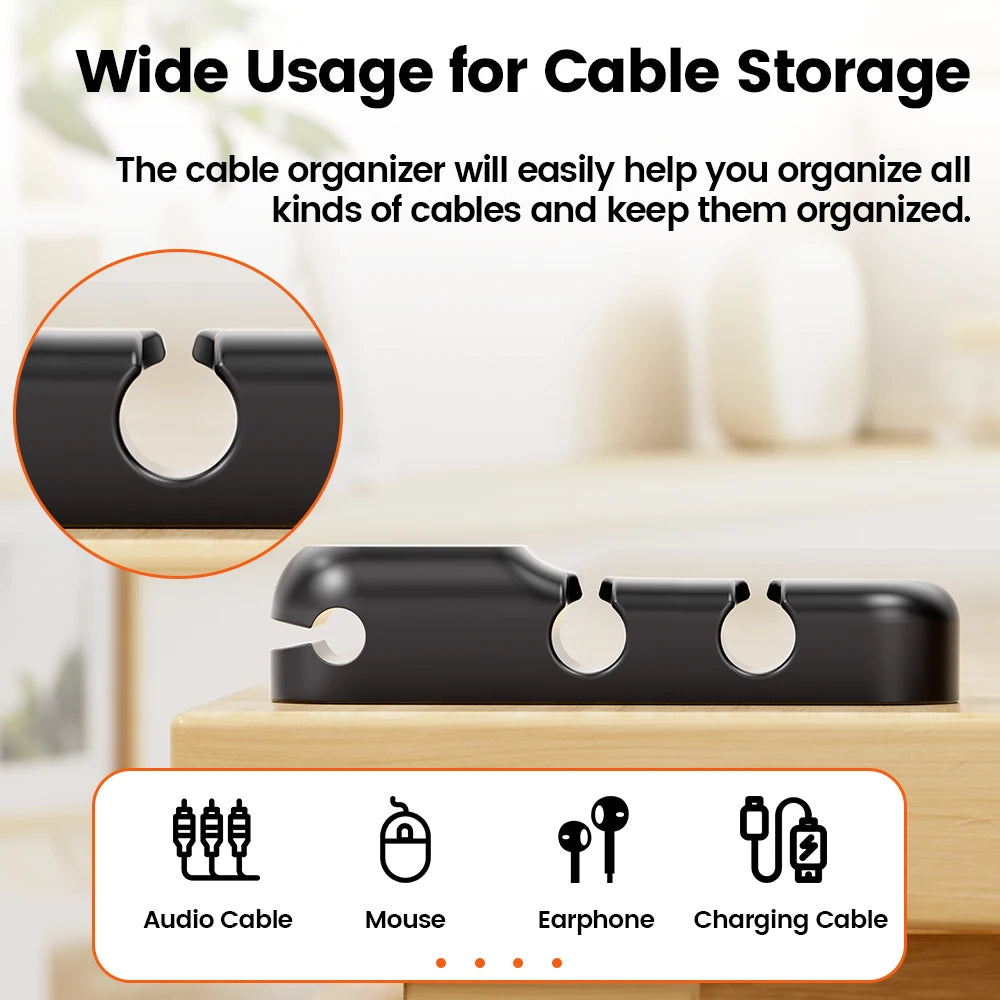 Flexibler Kabel-Organizer mit 3 5 und 7 Löchern für effektives Kabelmanagement