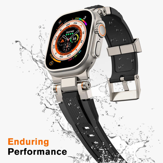 Herren Sport TPU Silikonarmband kompatibel mit Apple Watch 38-49mm