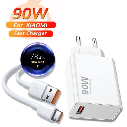 65W USB-C Schnellladegerät mit Ladekabel für zügiges Laden