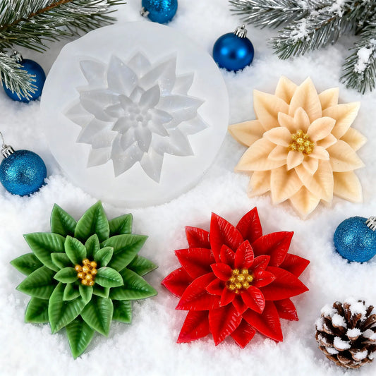 DIY Silikonform für Weihnachtsdekoration mit Holly Blatt und Beeren