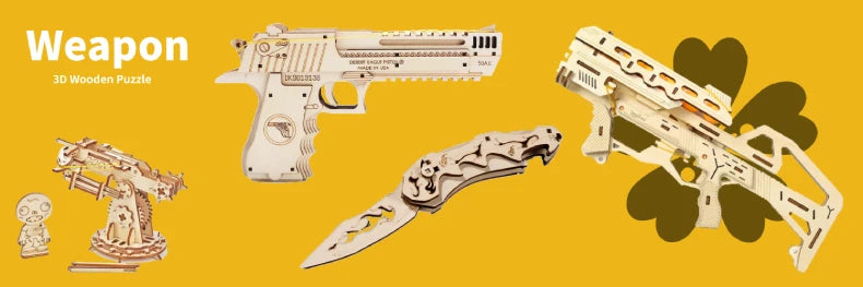 3D Holzbaukasten Spieluhr Bausatz für Kinder und Erwachsene