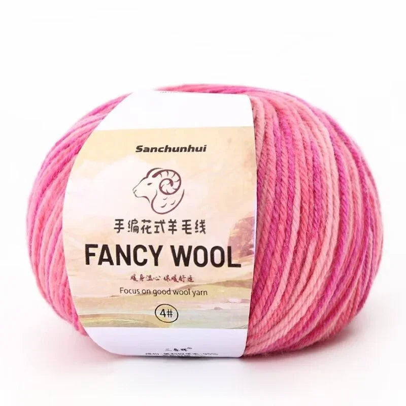 50g Farbverlauf Wolle Acryl Mischgarn zum Stricken Häkeln DIY Schals