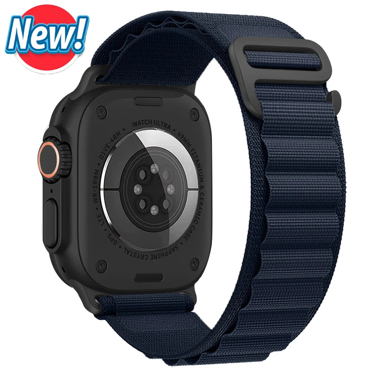 Vielseitiges Nylon Armband für Apple Watch Ultra und Series Modelle
