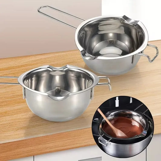 Edelstahl Kerzenwachsschmelztopf mit hitzebeständigem Griff für DIY