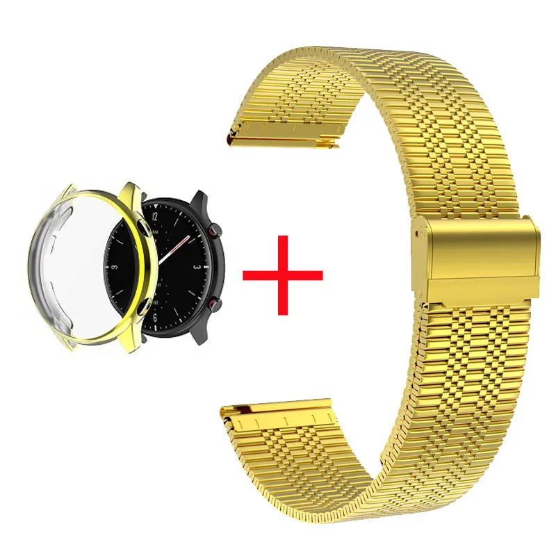 Edelstahl Strap & Case für Amazfit GTR 2 3 Pro
