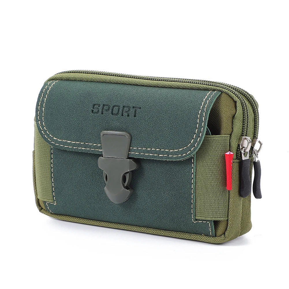 Robuste Hüfttasche aus PU für Herren – Sport, Reisen und Outdoor