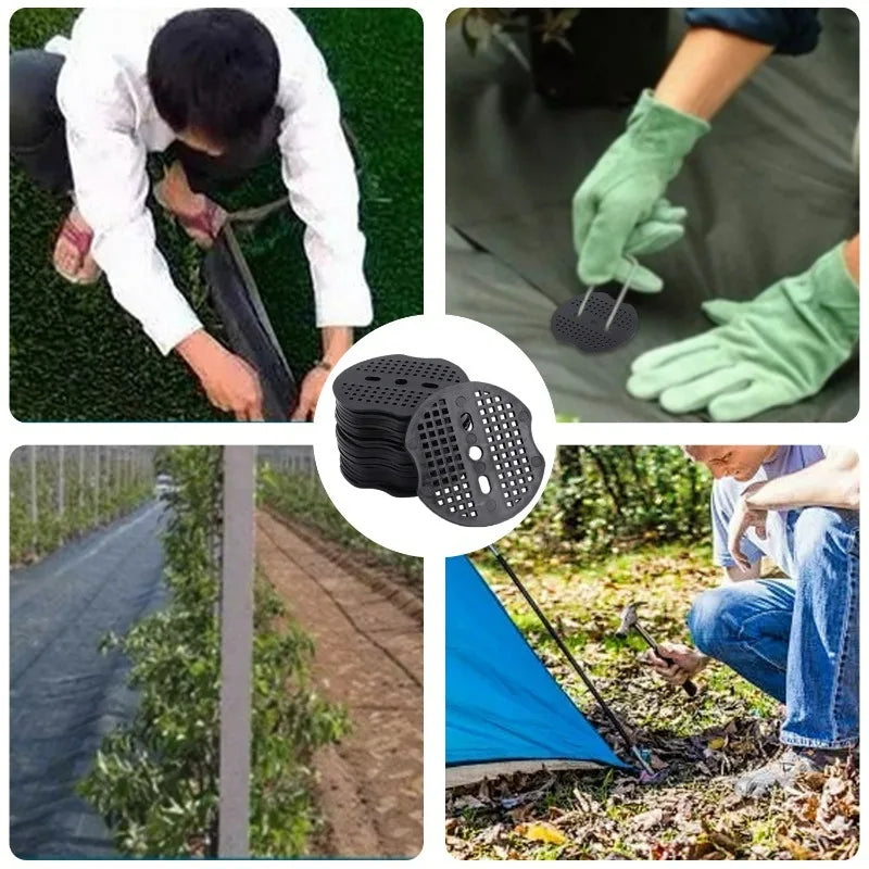 Robuste Kunststoff-Heringe für sichere Gartenbefestigung