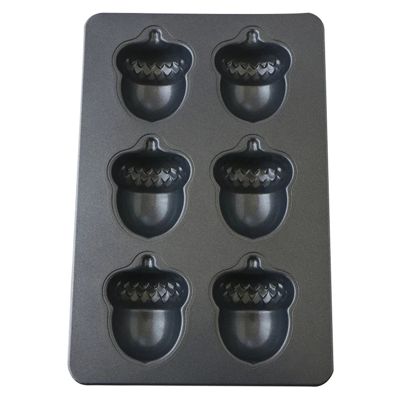 Antihaft Backform aus Kohlenstoffstahl für 6 Madeleines und Kekse