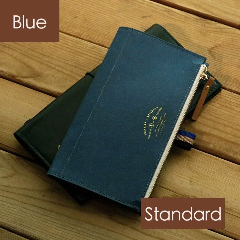 Reißverschluss Tasche Kartenhalter für Reisetagebuch Notizbuch Zubehör Organizer
