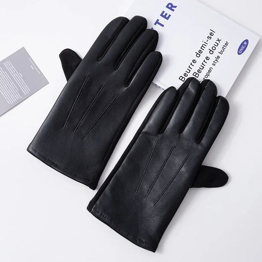 Herren Winter Handschuhe winddicht Touchscreen für Business und Fahrt