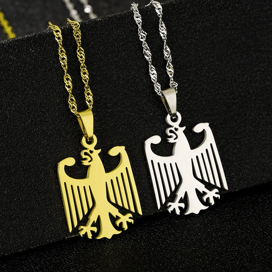 Trendige Edelstahl-Anhänger-Halskette im ethnischen Stil unisex - Yabubest - Home & More