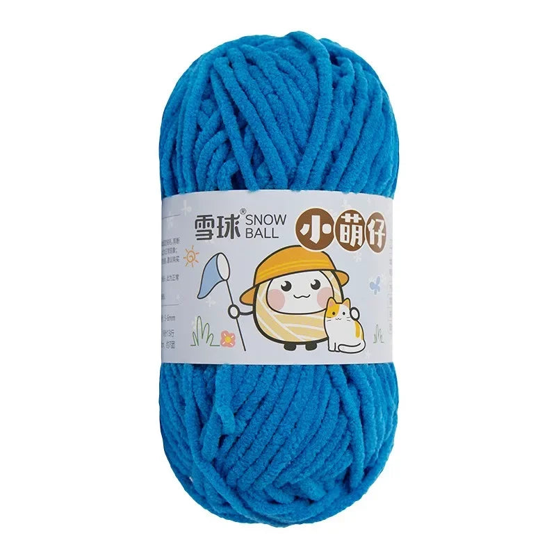 Weiches dickes Chenille Strickgarn 50g für DIY Schal Mütze Pullover