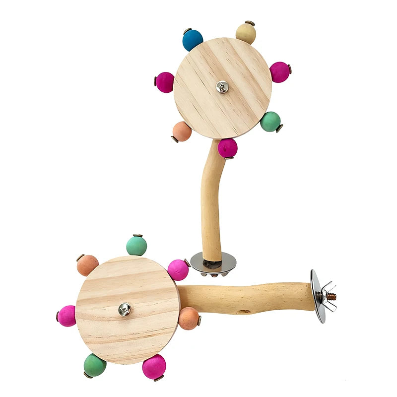 Interaktives Papagei Vogel Spielzeug Rotierende Windmühle Puzzle Spiel