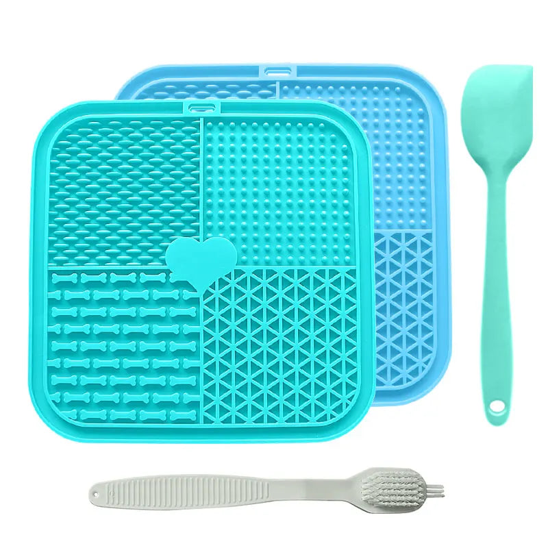 Beruhigende Leckmatte für Hunde mit Saugnapf – Langsames Füttern