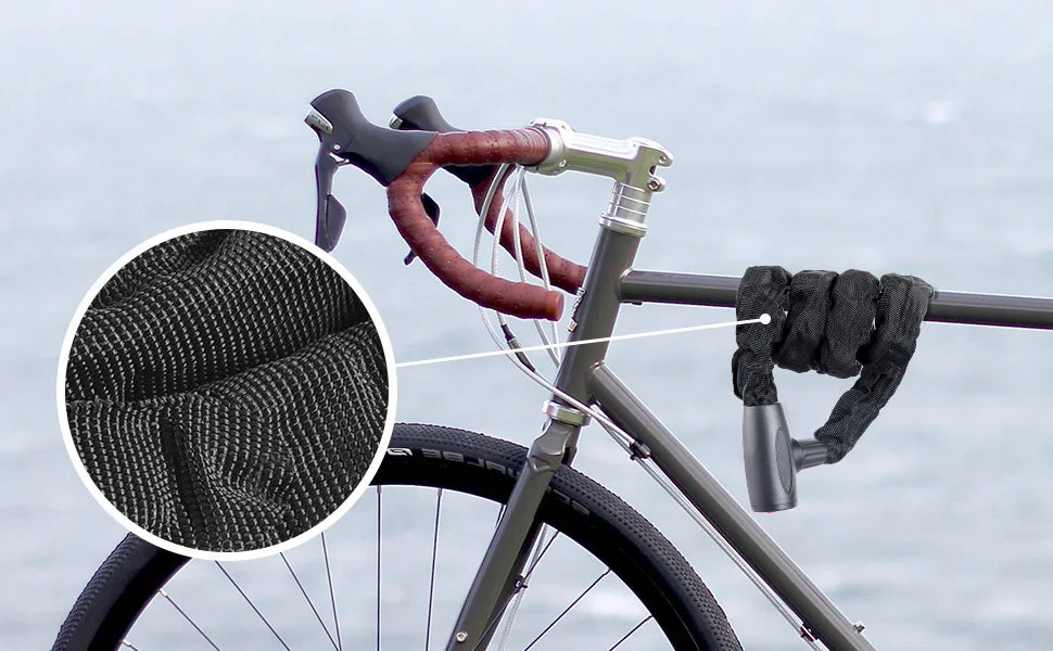 Robustes Fahrradkettenschloss 1 2 m mit verdicktem Stahl