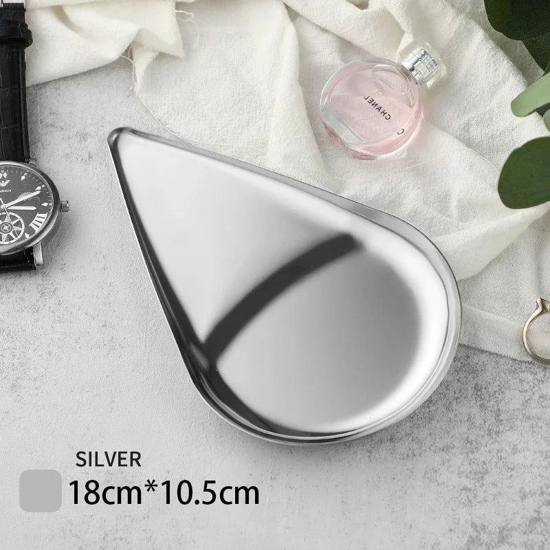 Edelstahl Tablett für Kosmetik und Schmuck – Modern & Praktisch-Yabubest - Home & More