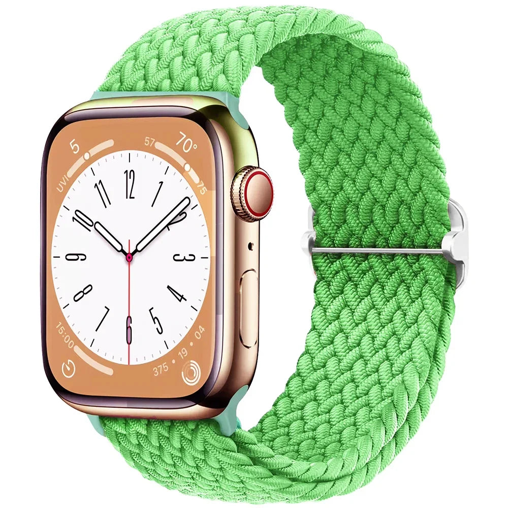 Geflochtenes Solo Loop Nylonarmband für Apple Watch Ultra und Serie