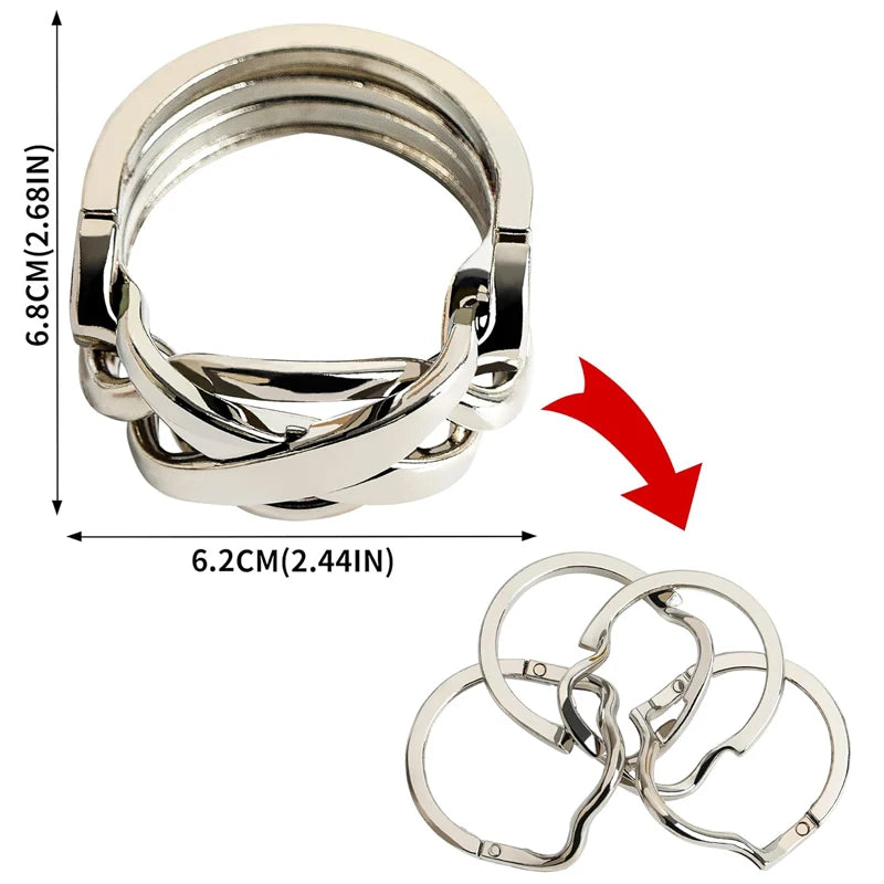 Magisches Metall-Rätsel Puzzle Set 3-teilig Lernspielzeug für Erwachsene Kinder