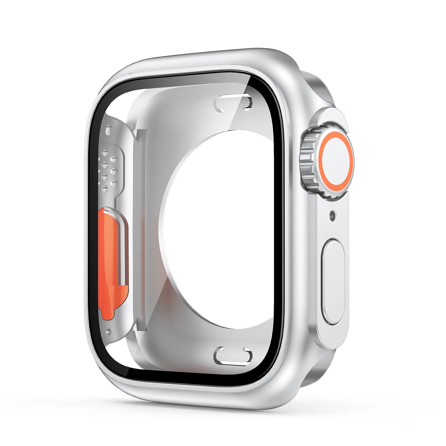 Displayschutzfolie und PC-Hülle kompatibel mit Smartwatch 40-45 mm Schutz