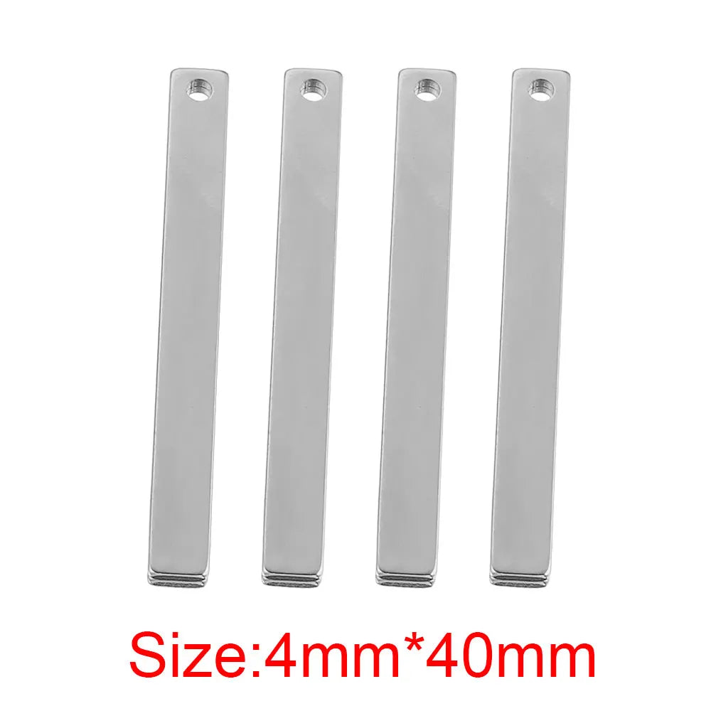 20 Stück Edelstahl Gold Rechteck Charm Connector für Schmuck DIY