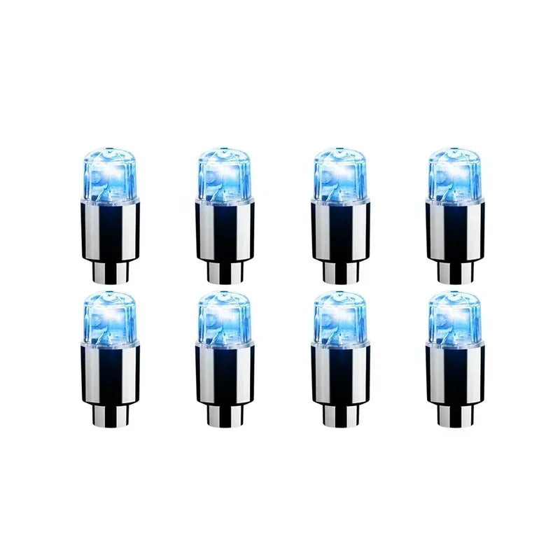 LED Radlichter bunte Reifen Ventilkappen 2 4 8 Stück für Auto Motorrad