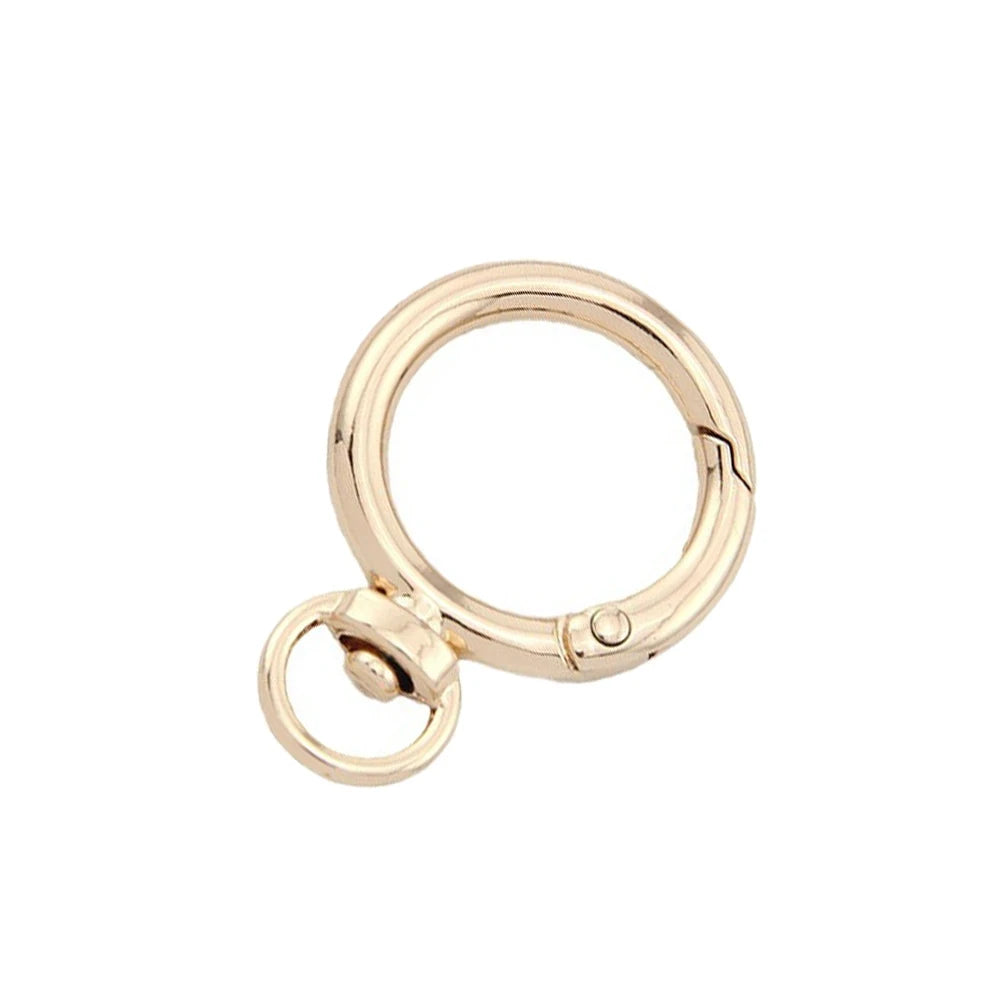 5er Set drehbare Metall-Karabiner mit Herzverschluss für Schmuck DIY