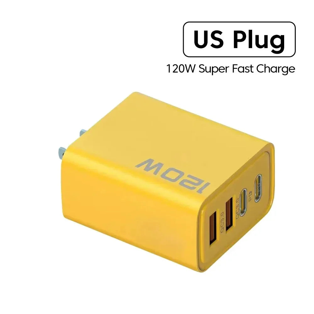 Leistungsstarkes 120W Schnellladegerät USB C PD für Mobilgeräte