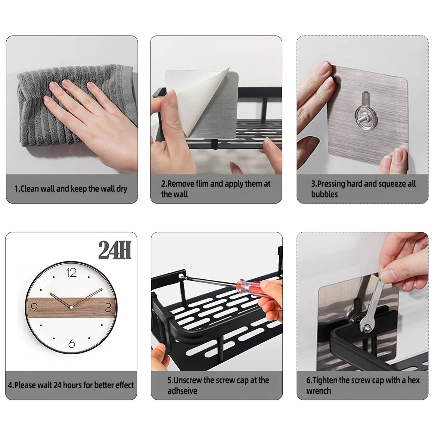 Wandbehang Badezimmer Regal Rechteckiges Eckregal Handtuchhalter