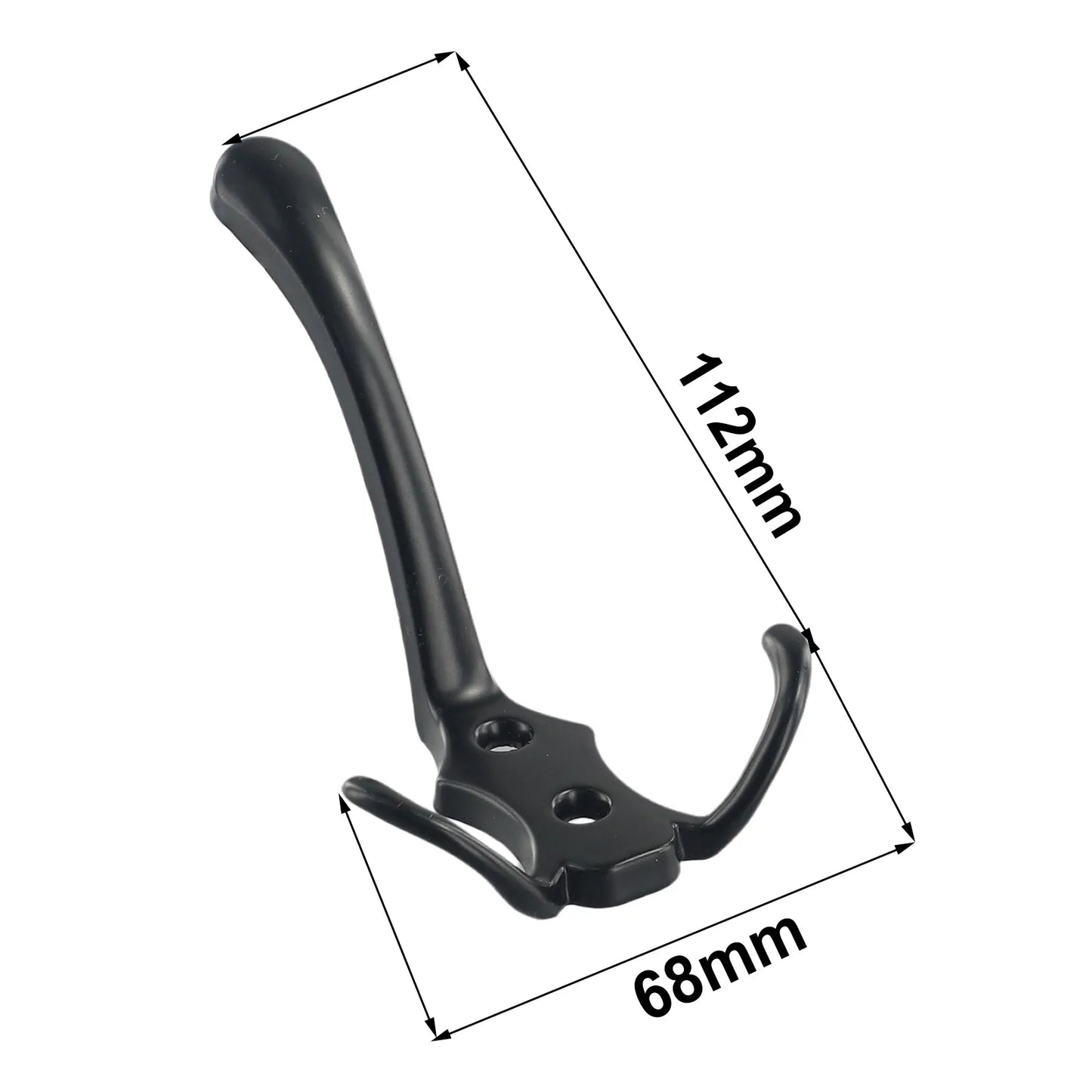 3 Haken Kleiderhaken Zinklegierung Wandmontage für Flur Badezimmer