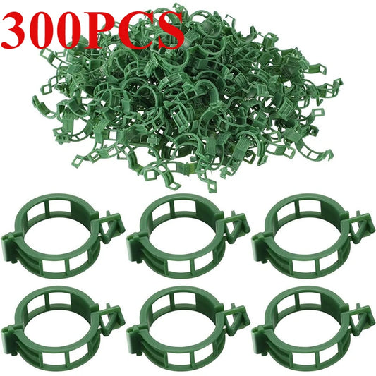100/300 Stück langlebige Garten-Clips zur Pflanzenstütze im Karomuster - Yabubest - Home & More