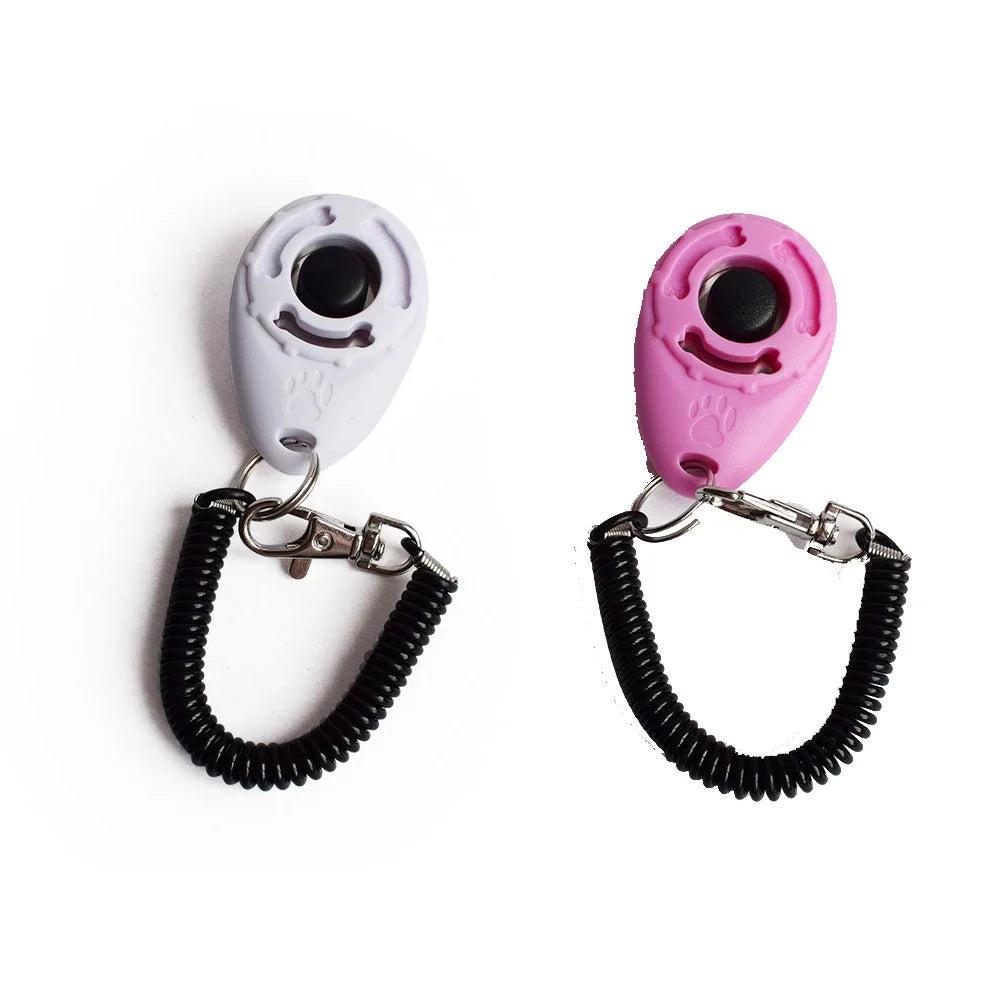 2er Set Hundetraining Clicker mit verstellbarer Handschlaufe für Haustiere