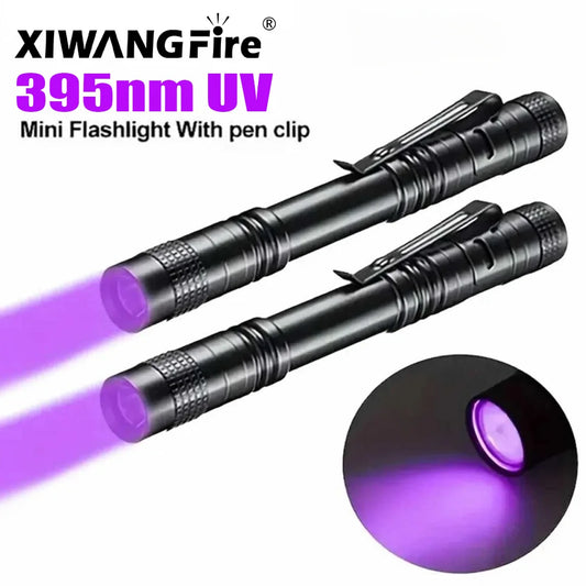 Kompakte 395nm UV Taschenlampe für Urin Skorpion Detektor mit Clip