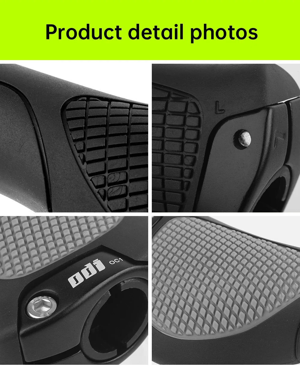 Ergonomische Fahrradgriffe mit rutschfestem Gummi und großem Pad