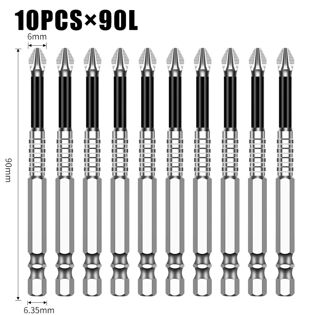 Rutschfester Kreuzschlitz-Bit mit hoher Härte und starkem Magnet