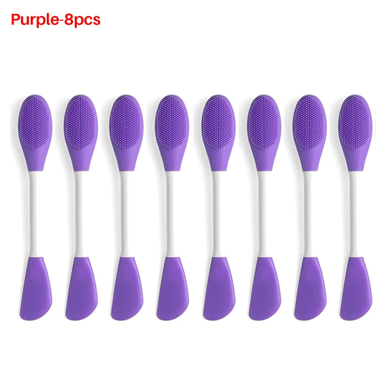 Gesicht Pinsel Set Silikon Applikator Lotion Spachtel Peeling Brush