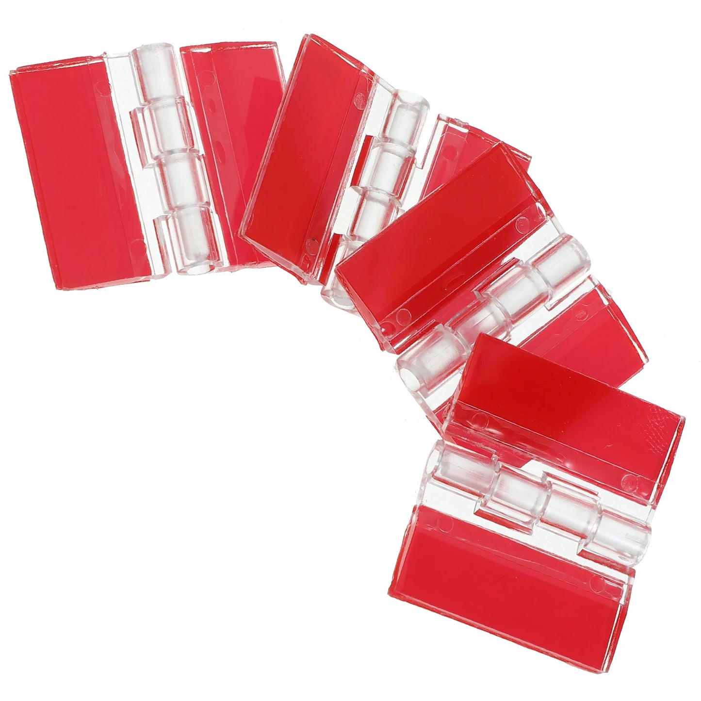 4-teiliges selbstklebendes Acryl-Klappscharnier für Möbel - Schränke