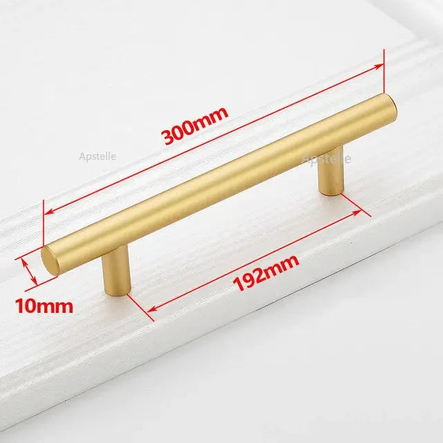 Moderner Möbelgriff Edelstahl schwarz/goldfarben Schrank Schublade Stange