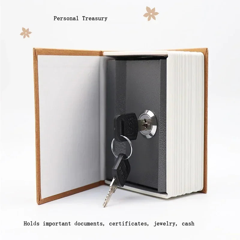 Mini Buch Safe Versteckte Geld Box mit Schloss für Schmuck und Schlüssel