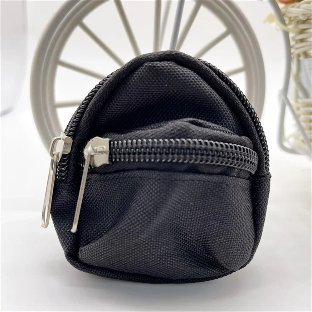 Mini Rucksack Schlüsselanhänger mit Geldbörse und Reißverschluss unisex