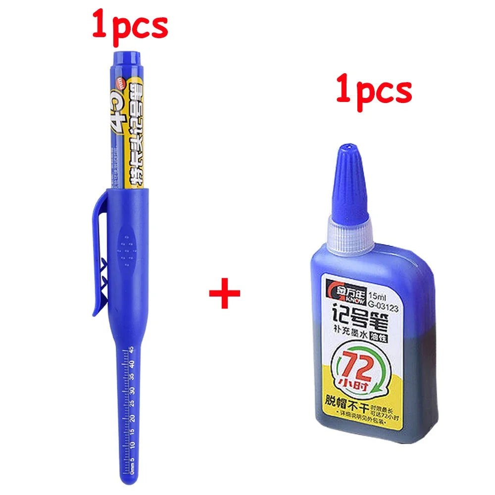 45mm Langspitze Tiefloch Marker – Wasserfester Stift für Holz, Fliesen, Metall