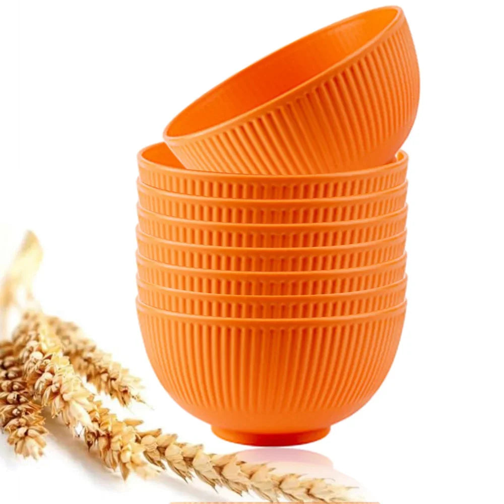 8-teiliges Müslischalen Set aus unzerbrechlichem, leichtem Kunststoff