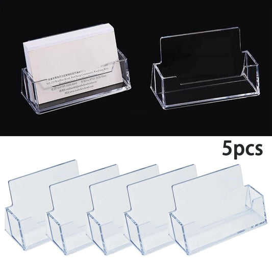 Transparent Visitenkartenhalter Desktop Büro Display Ständer Kunststoff