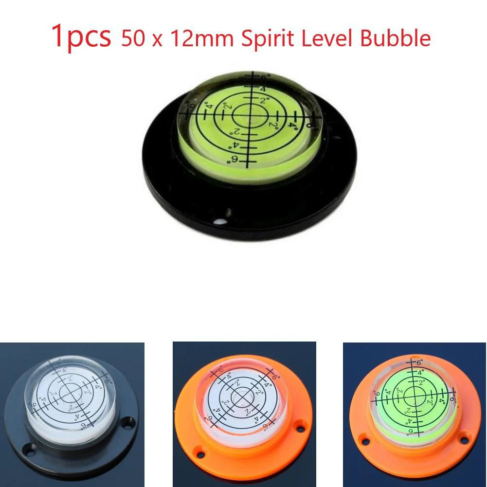 Präzise runde Wasserwaage 50x12mm aus Acryl – Perfekt für Heim - Handwerk