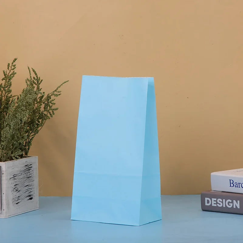 Bunte Kraftpapier Taschen für Lebensmittel und Geschenke Bunt