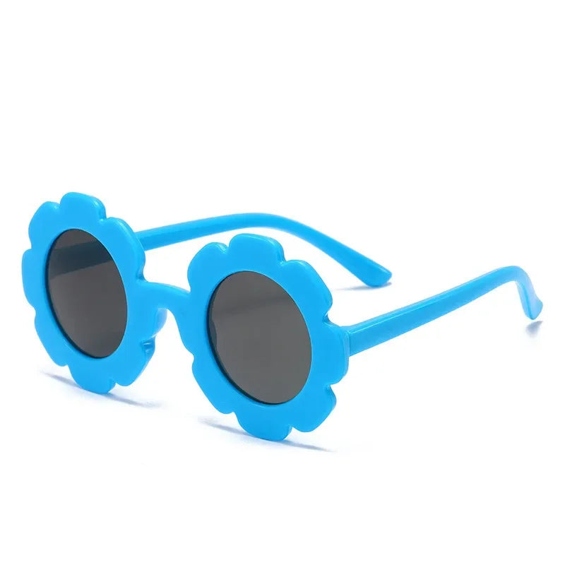 "Sonniger Schutz: Runde Sonnenblume Kinder Sonnenbrille mit UV400 für Kleinkinder"