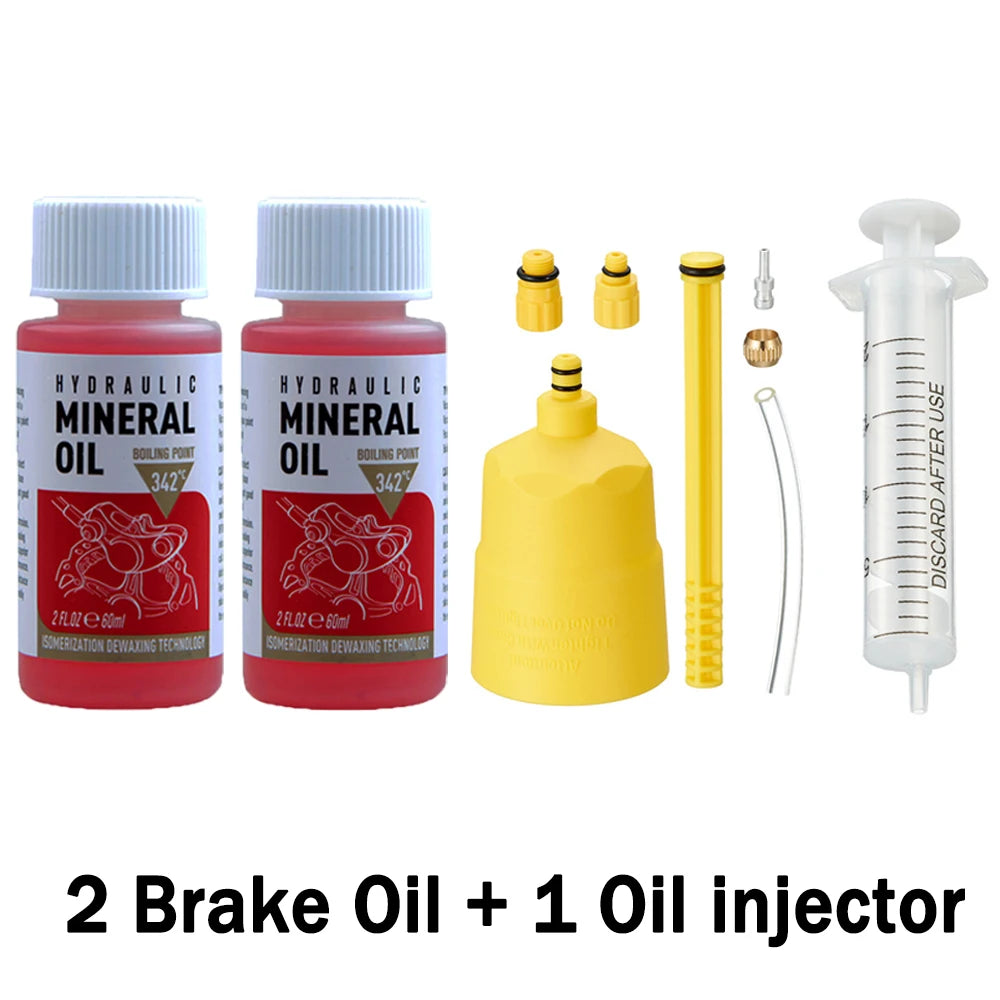 60 ml Mineralöl-Bremsflüssigkeit für Fahrrad Hydraulikbremsen 1-3 Stück