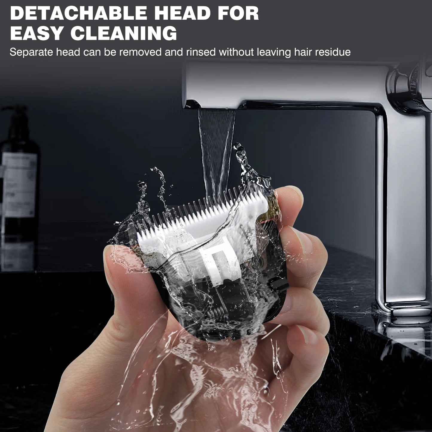 Kabelloser Profi Haarschneider mit Ultraschall Präzisionstrimmer