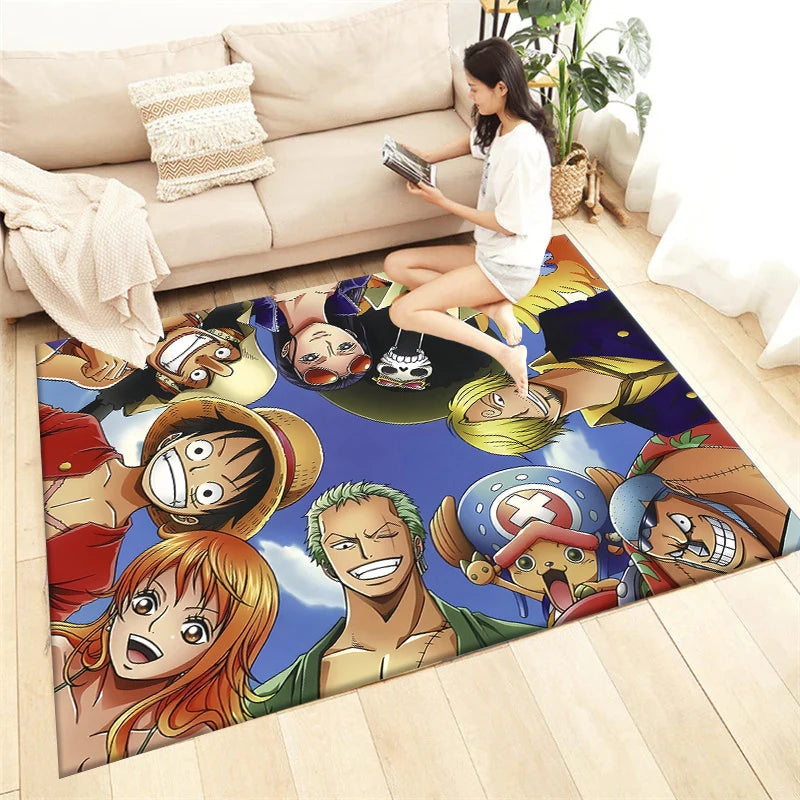 Cartoon bedruckter rechteckiger Teppich aus Polyester