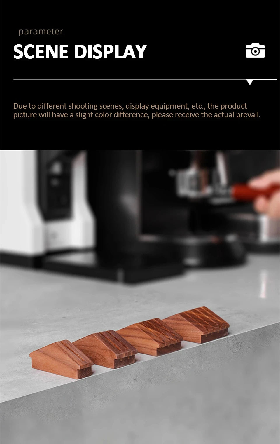 Wiederverwendbarer Holz Kaffeefilterhalter für Espresso Siebträger