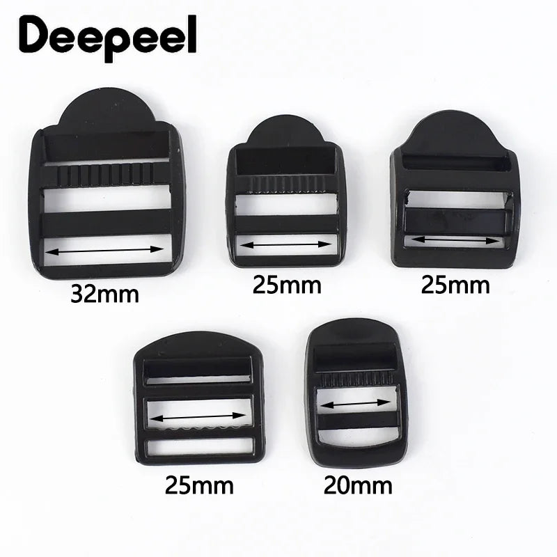 4 Stück Metall Gürtelschnalle Tri-Glide Schiebeverschluss für Rucksack